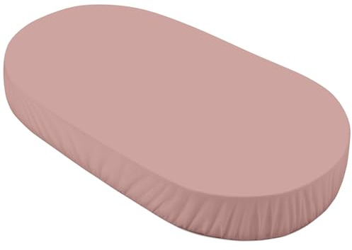 Grand Drap-Housse, pour lit bébé Waldin OWAL 7en1 - Linge de lit pour Enfants- Coton Facile d'entretien, Super Doux et résistant, Rose