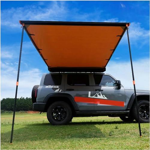 Toldo Caravana Toldo Retráctil para Coche 1,4x2 m Toldo Lateral para Coche,Toldo Lateral para Coche PU3000 mm UV50+ ,con Bolsa de Almacenamiento,toldo Exterior vehículo,Impermeable ( Size : 140x250cm/