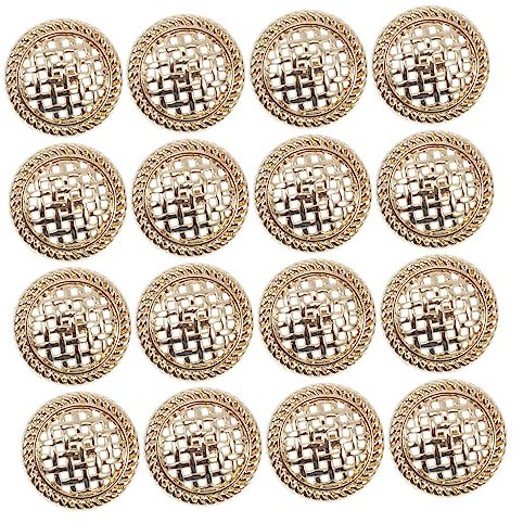 TEHAUX 20stücke Retro Hollow Knöpfe Für Damen Vintage Metallmuster Nähen Knöpfe Für Mäntel Jacken Und Projekte Für Kleidung Und Handarbeiten
