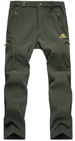SRZYMJ Herren Fleece-Hose mit Taschen, Offener Unterseite Trainingshose Winterstrumpfhose Cordhose5 Zip Off Wanderhose Herren Snowboard Protektorhose Men Clothes AG XL