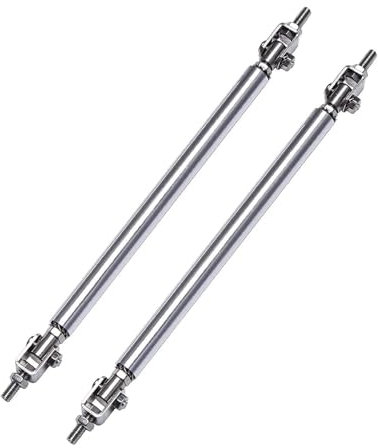 Frontspoiler Lippe Für B&MW E46 E90 E60 E36 E39 F10 F20 F30 Universal Frontstoßstange Lip Splitter Spoiler Strut Rod Tie Stützstange Auto Frontspoiler(10cm Silver)