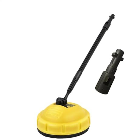K1K7 High Pressure Cleaner, Patio Pressure Washer for KarcherK1-K7, Rotating Flat Cleaner Attachment, Long Handle Washer Flexible Rotary Brush, Cleaning Tool for Outdoor, Deck, Yards