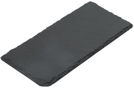 CAPASTEC Reptiles Slate Rocks, Basking Surface Reptile Basking Platform, Enhances Climbing Activity, 7.87x3.94, Black Gray