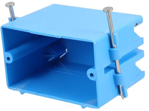 Scatola Elettrica da Parete per Presa, Struttura Robusta Blu Abs