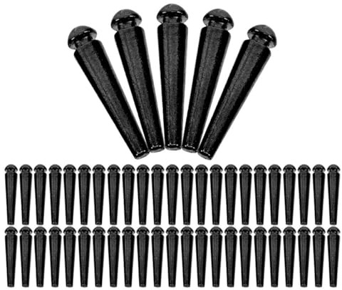 Healvian 50pcs Black Metal Cribbage Board Pegs 2.5cm Length, Traditional Game Accessories for Family Play and Travel-Friendly Portable Board Game Pins