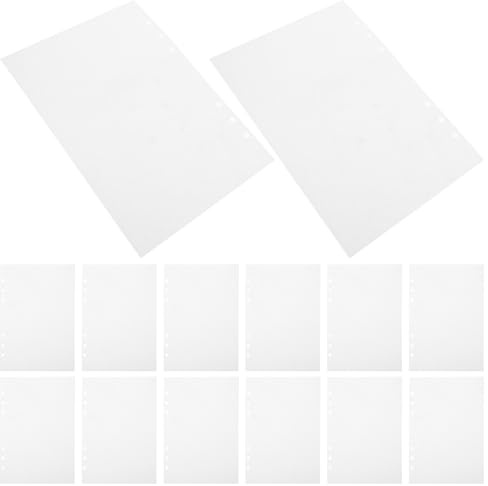 Anneome A5 Journal Inserts, Reusable Double-Sided Release Paper Pages for 6-Ring Binder, Sticker Collecting Album Pages, Blank Refill for Scrapbooking Supplies