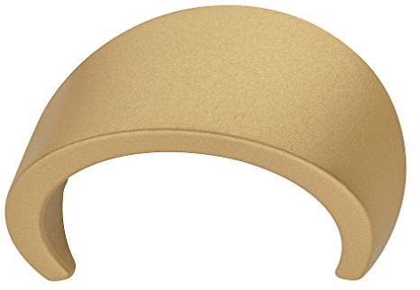 Gedotec Muschelgriff Schranktür Schubladengriff Metall Schalengriff Vintage Antik - Risom | Messing Gold matt | Möbelgriff Küche zum Schrauben | LA: 32 mm | 1 Stück - Griff-Muschel im Landhaus-Stil
