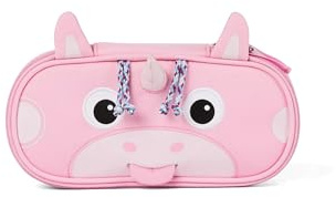 Affenzahn Stiftemäppchen für den Kindergarten, Federmäppchen für Kinder mit Tiermotiv und Ziehzunge Einhorn - Rosa