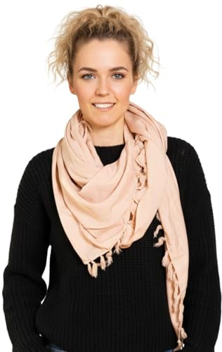 PANASIAM großer Schal Damen & Herren - XXL Halstuch - Multifunktionstuch | Schultertuch einfarbig aus 100% Viskose, XL Stola - auch Strandtuch, Sarong Tuch, Wickelrock, Strandkleid oder Wandbehang