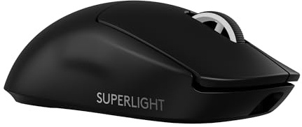 Logitech G PRO X Superlight 2 Wireless Gaming Mouse, 60g Pro-Grade with 5 Programmable Buttons, 44k DPI Sensor, 8kHz Report Rate, USB-C Charging for PC/Mac - Black