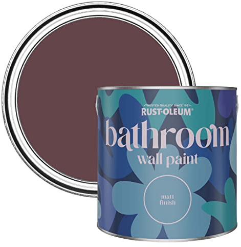 Rust-Oleum Purple Water-Resistant Bathroom Wall & Ceiling Paint - Mulberry Street 2.5L