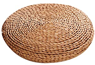 Yajimsa Tatami Cojines de Suelo | Cómoda Almohada de Tatami Tejida Natural | Artículos para el hogar Cojín de Piso para Mujeres Hombres Adultos Niños Niños Ancianos