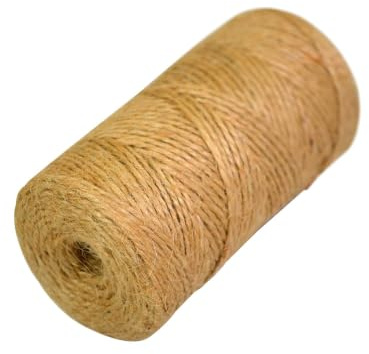 Amtech - Natural and Sustainable Jute Twine for Gardening, Home DIY, Crafts, and Gift Wrap, Biodegradable, Durable, Reusable and Tangle-Free (100m)
