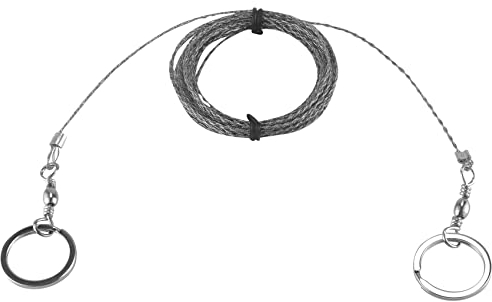 Yannjie de Cuerda para Exteriores Dibujada a Mano, de Alambre de Acero Inoxidable 304, mecanizado para Salvar Vidas, Alambre de súper Manual de 5 m