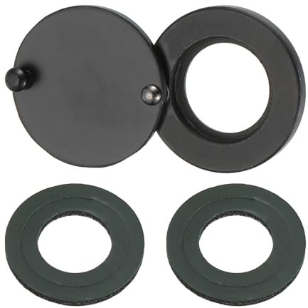 PATIKIL 5/8 Peephole Cover,Rotating Door Viewer Peephole Privacy Cover with Self-Adhesive Tool for Home Security Apartment Hotel,Matt Black