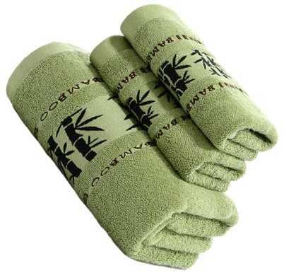 IOIUSKKU Thick And Plush Bamboo Fiber Bath Towels Wrap Yourself In Comfort Thick Absorbent Luxury Bathroom Towels, Blackish green