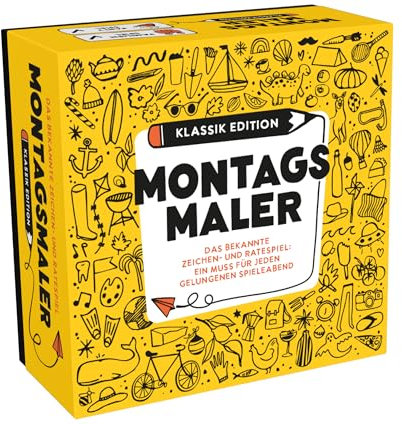 MONTAGSMALER - Lustiges Zeichenspiel - Das beliebte Familienspiel und Gesellschaftsspiel ab 8 Jahre - Kreatives Gemeinschaftsspiel und Spiel für Familie und Freunde