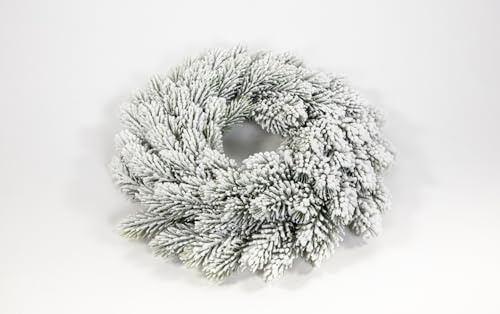 Schnee-Tannenkranz 30cm HB künstlicher Kranz Tanne dick beschneit Schneetannenkranz Kunststoff 100% PE Spritzguss