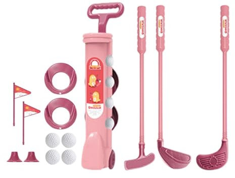 Ronyme Kids Putt Toy Set with Adjustable Shafts and Balls, Indoor and Outdoor Sports Activity, Parent-Child Interaction, Educational Gift for Boys and Girls