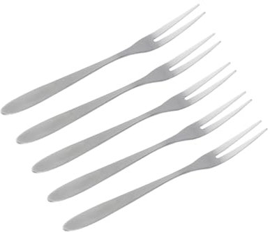 5Piezas Tenedor Inoxidable Servir Tartas Postres Ensaladas y Aperitivos Casa o Restaurantes