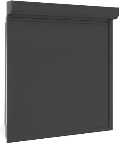 Kangmusi 144986 Volet roulant en aluminium Anthracite 140 x 150 cm