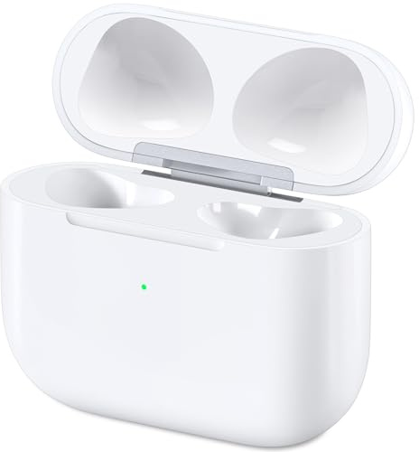 Wireless Charging Case Compatible with AirPods 3rd Generation, Charger Case Replacement for AirPods 3 with Bluetooth Pairing Sync Button, Earbuds Not Included