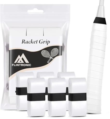flintronic Grips Raquette de Tennis, Grip Padel Antidérapante, Overgrip de Remplacement, Bande de Maintien Auto-adhésifs, pour Raquette de Tennis Overgrip Padel, Tennis, Badminton