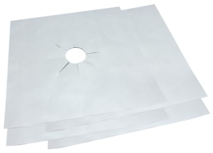 FUTUREORYY 8 Pièces Protections Plaque Cuisson Gaz Réutilisables Tapis Antiadhésif pour Cuisinières à Gaz et Facile à Nettoyer