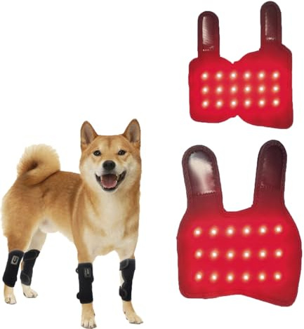 Coussin Chauffant Portable Pour Mollet 4 W, Coussin De Thérapie Physique À Lumière Rouge Pour Animaux De Compagnie, 18 + 18 Perles De Lumière LED, Enveloppe Chauffante Infrarouge 660 Nm Et 850 Nm, Min