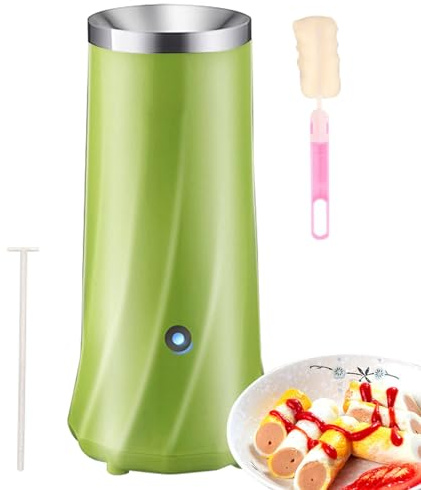 Cocina eléctrica para rollos de huevo, máquina de calentamiento rápido para preparación de comidas de 60 W, máquina para hacer tubos de huevos para perritos calientes, cocina compacta para desayuno |