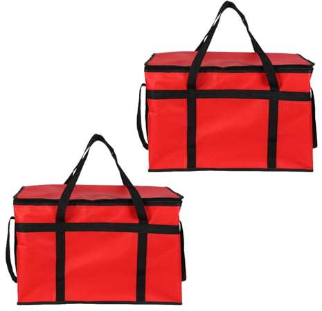 Zqxnt Sacs alimentaires isothermes pliables de grande capacité pour camping, pique-nique, restauration, pizza, avec isolation thermique