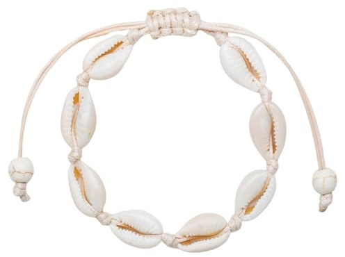 RICUHJIAJU Fußkettchen Muschel Sommer, Fusskettchen Boho Style, Exquisit Fußkettchen mit Muscheln Damen, für Schmuck im Hawaiianischen Strandstil
