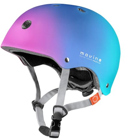 Movino Casque Enfant Ajustable pour Enfants et Ados 55-58 cm M - Coque ABS+EPS et 11 Ouvertures d’Aération - Casque de Vélo pour Vélo, Rollers, Trottinette et Skateboard - Element