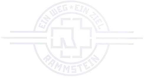 Rammstein Autoaufkleber EIN Weg, EIN Ziel” weiß, Offizielles Band Merchandise (aussenklebend) 69 x 38cm Heckscheibe
