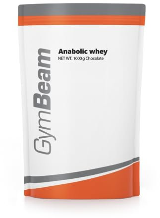 GymBeam Anabolic Whey - Proteine in Polvere Multicomponente con Whey Protein, Arricchite con Creatina Monoidrato e Peptidi di Glutammina, con Aminoacidi Essenziali (1000 g, Strawberry)