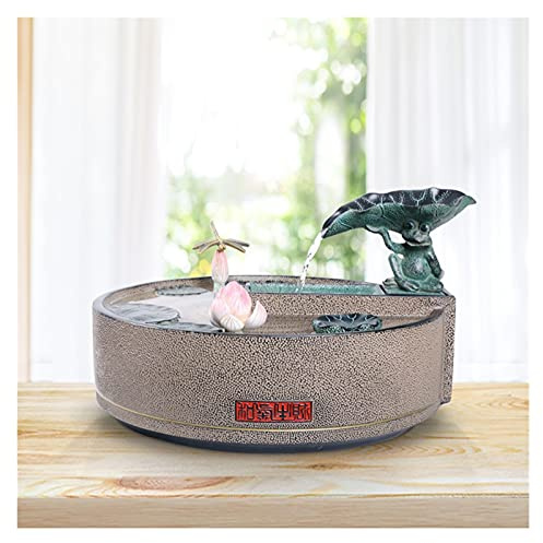 zxb-shop Fuente de Mesa Fuente de Agua de la Mesa Interior de la Mesa Interior Fuente de Agua afortunada Creativa El tamaño pequeño Hace Que Esta una decoración Mesa: compacta y Liviana Springs Fue