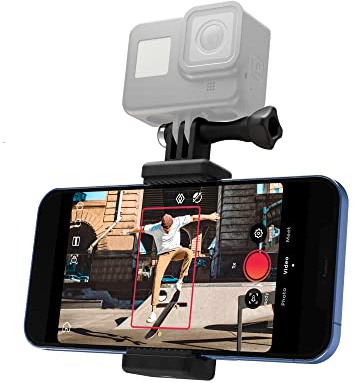 Pivo Action Cam Halterung leichte Smartphone-Halterung, Ständer mit Universalklemme, Adapter für 1/4-Zoll-Gewinde, für GoPro und Action Cams oder spiegellose Kameras