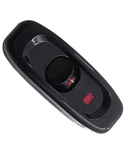 CZKE 2with Lampe Wippschalter 1 0A 220V EIN/AUS Tischlampe-Schreibtisch-Lichtkabelsteuerung mit Schalter 1 STÜCK (Color : Black)