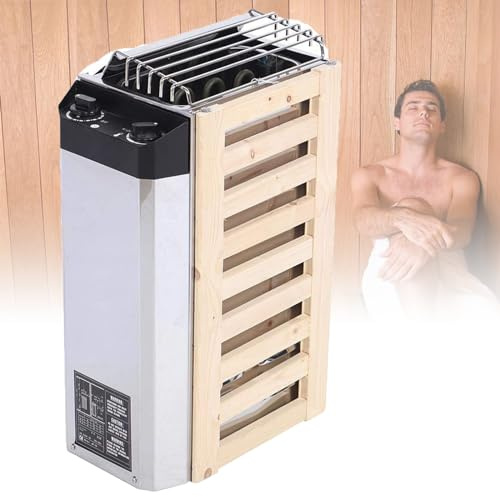 WUDLi Estufa De Sauna,Sauna Casera,Estufa De Vapor Seco De Acero Inoxidable De 3 Kw con Calentador Eléctrico con Controlador Interno para Sauna Casera para El Salón De Belleza