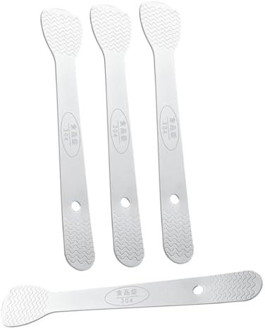 OUNONA 4pcs Dumpling Filling Spoon Stainless Steel Wonton Scoop Practical Spoon