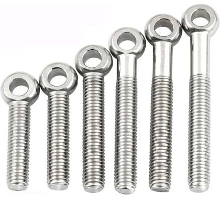 Ringschraube, Ringmuttern, Hebeösenmutter, Augenschraube, M3, M4, M5, M6, M8, Hebeösenmuttern mit Muttern-Unterlegscheiben-Set, Dehnschrauben, Mutternschraube, 304 Edelstahl-Schraubösen, langlebig ( C