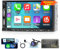 Radio Coche Bluetooth Pantalla con Wireless Carplay y Android Auto - Radio 2 DIN de 7 Pulgadas con Radio FM,Navegación GPS, Múltiples UI, Bluetooth 5.1, USB/AUX con Cámara de Seguridad