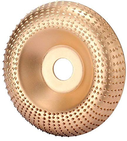 SZTVECFW Disque de Polissage, 1 Disque de façonnage extrême incurvé en carbure de tungstène for Bois, Disque de meulage, Disque abrasif/a/Or