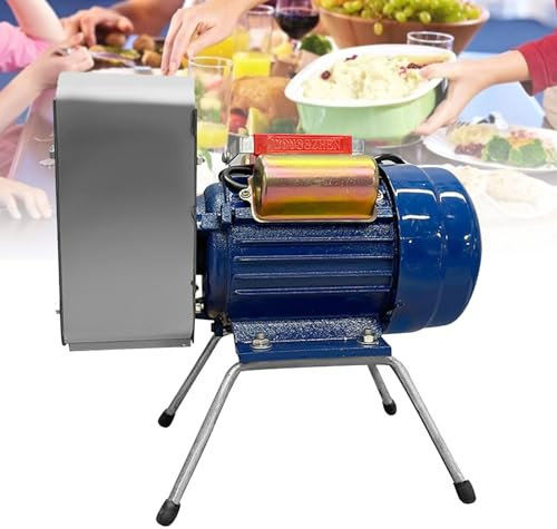 Hydravex Schiacciapatate Elettrico da 750 W, smerigliatrice per Fango da macinazione Commerciale da 20-30 kg/h, Albero e Ingranaggi di precisione, schiacciapatate in Acciaio Inossidabile, Liscio