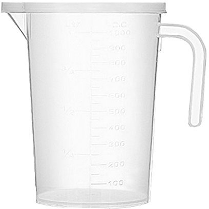 Transparent Kitchen Liquid Scale Measuring Cup Graduated Beaker 1000ml