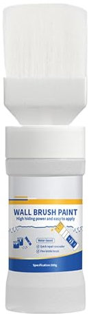 Wandfarbe, weiße Farbe, Latexfarbe, 180 g, Wandreparatur-Set, weiße Decken-Farbe, Wandfarbe mit Pinsel