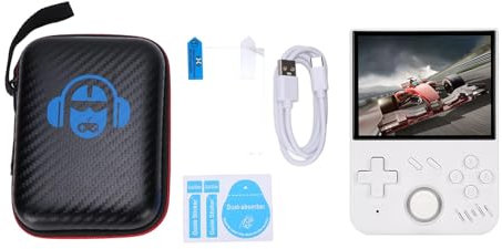 Console Rétro de 3,5 Pouces, Console de Jeu Portable 4000mAh, écran de 3,5 Pouces à écran Portable Portable de la Console de Jeu Vidéo de Poche pour MAME / N64 (64G)