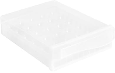 EXCEART Boîte à Œufs pour Réfrigérateur Boîte à Raviolis Plastique Empilable Rangement Séparé Contient Jusqu à Œufs