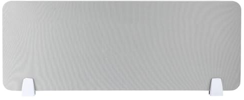 Séparateur de bureau acoustique – Cloison d'intimité autonome pour la maison, la station de travail, la table, le bureau, panneau insonorisant (gris, 100 cm)