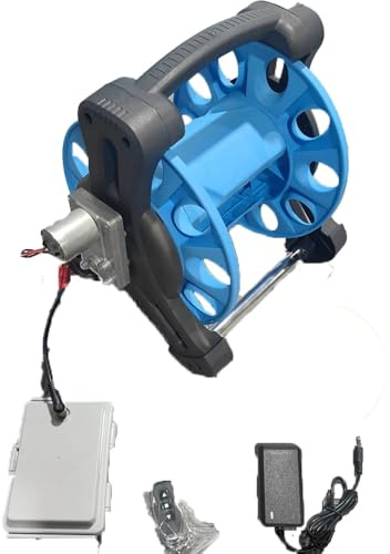 LeTkingok Avvolgicavo Elettrico con Telecomando per lo Stoccaggio del Cavo in Avanti e Indietro